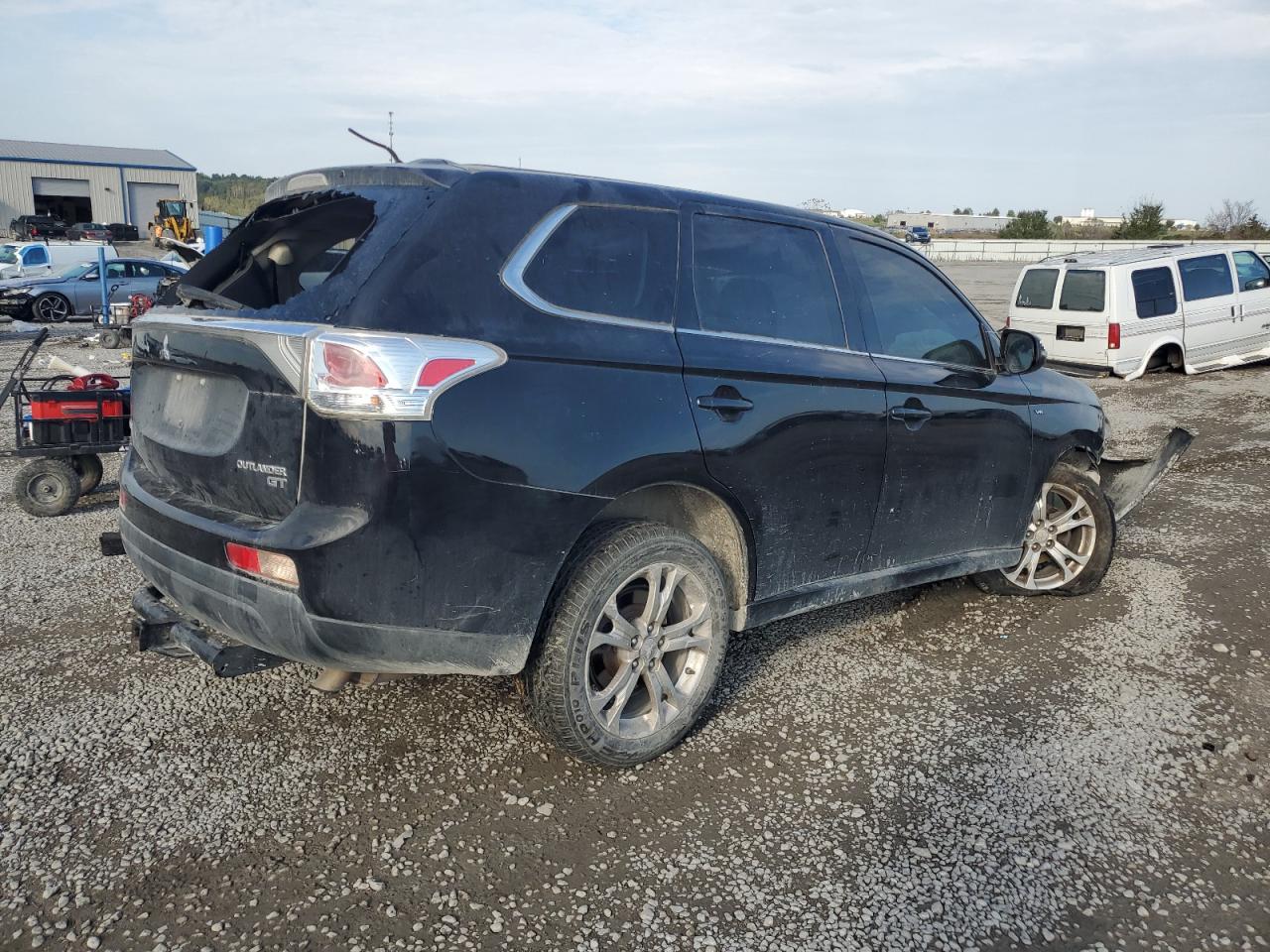 JA4JZ4AX1EZ005752 MITSUBISHI OUTLANDER 2014 BLACK Photo 3