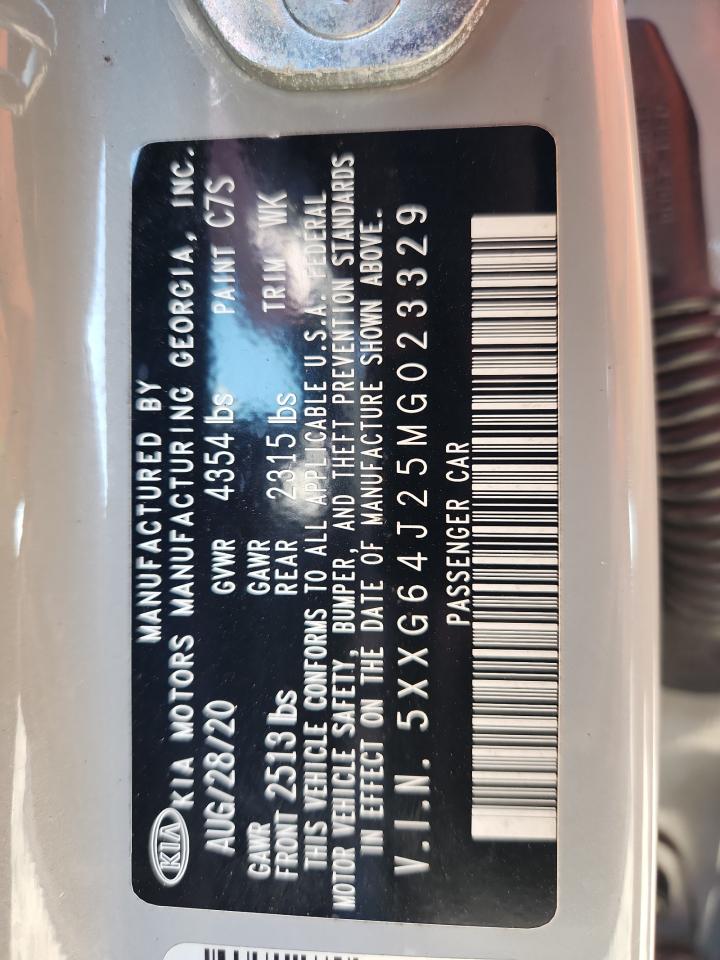 2021 Kia K5 Gt Line VIN: 5XXG64J25MG023329 Lot: 87426815