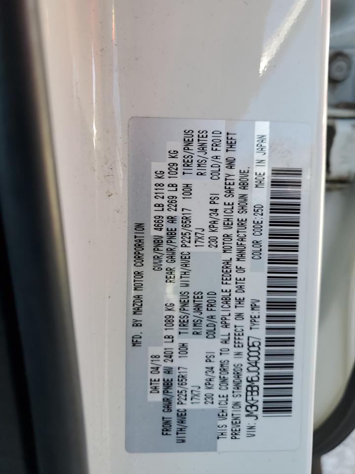 2018 Mazda Cx-5 Sport VIN: JM3KFBBM6J0400057 Lot: 84930885