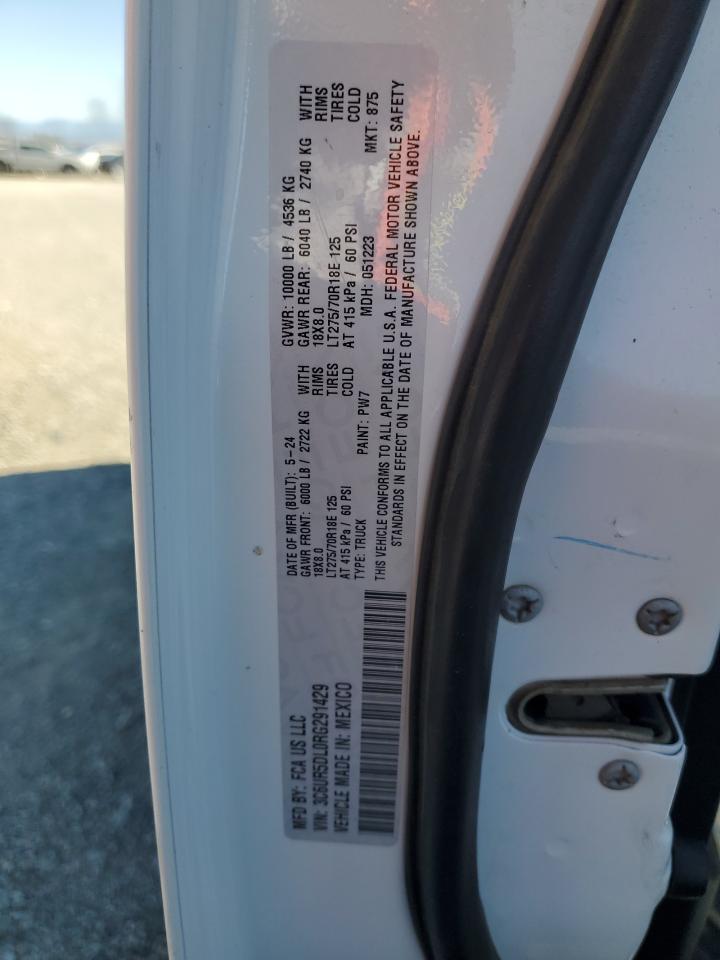 2024 Ram 2500 Big Horn VIN: 3C6UR5DL0RG291429 Lot: 85523085