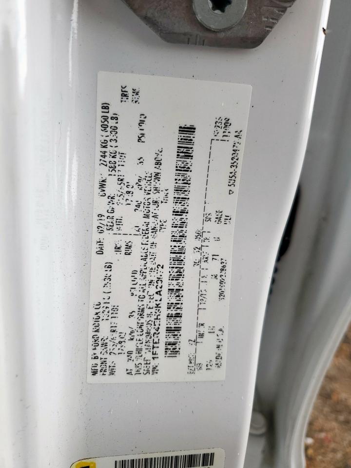 2019 Ford Ranger Xl VIN: 1FTER4EH9KLA20072 Lot: 82506485