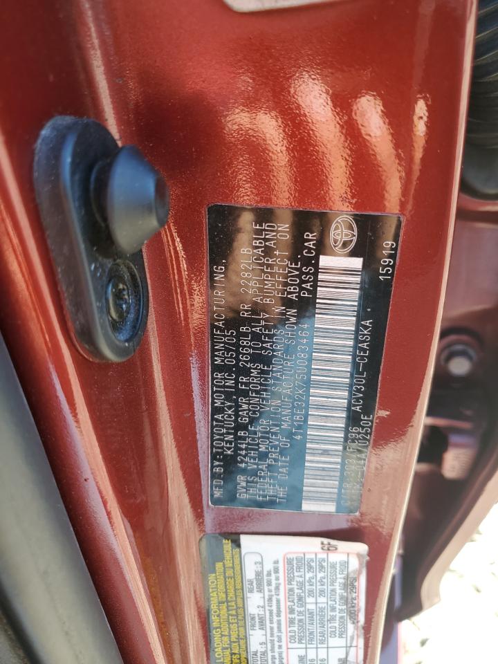 2005 Toyota Camry Le VIN: 4T1BE32K75U083464 Lot: 85803505