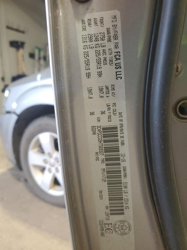 2017 Dodge Journey Sxt VIN: 3C4PDCCG9HT569327 Lot: 89811735