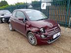 2016 FIAT 500 1.2 LOUNGE 3DR for sale at Copart COLCHESTER
