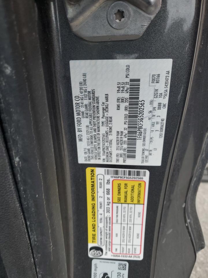 2016 Ford Mustang Gt VIN: 1FA6P8CF5G5202565 Lot: 86446555