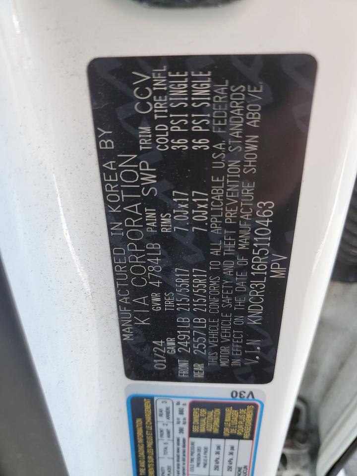 2024 Kia Niro Wind VIN: KNDCR3L16R5110463 Lot: 87267535