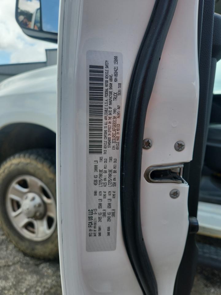 2015 Ram 2500 St VIN: 3C6UR5CJ6FG693130 Lot: 85331935