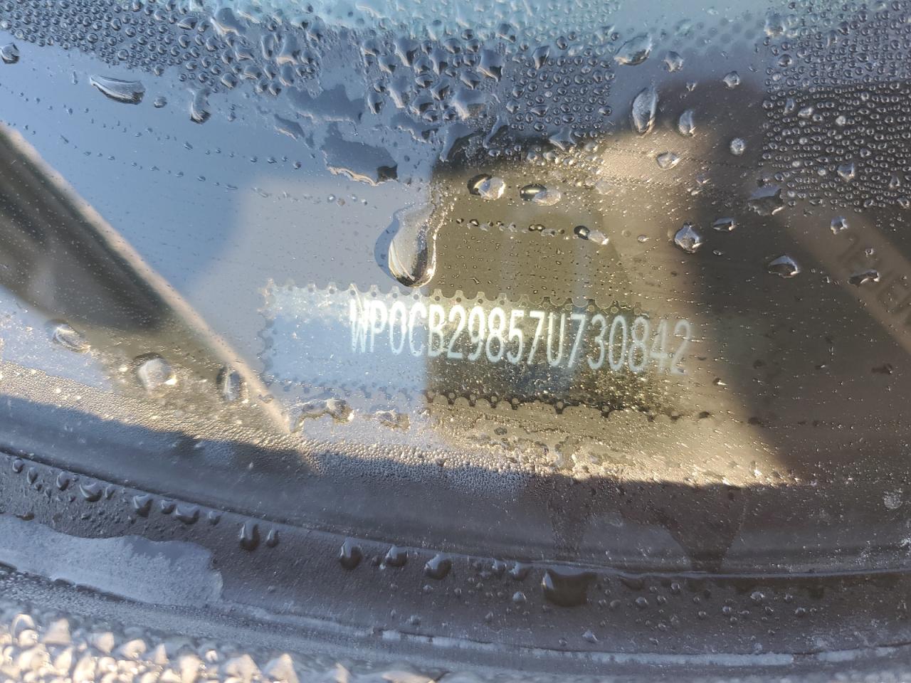 2007 Porsche Boxster S VIN: WP0CB29857U730842 Lot: 82650705