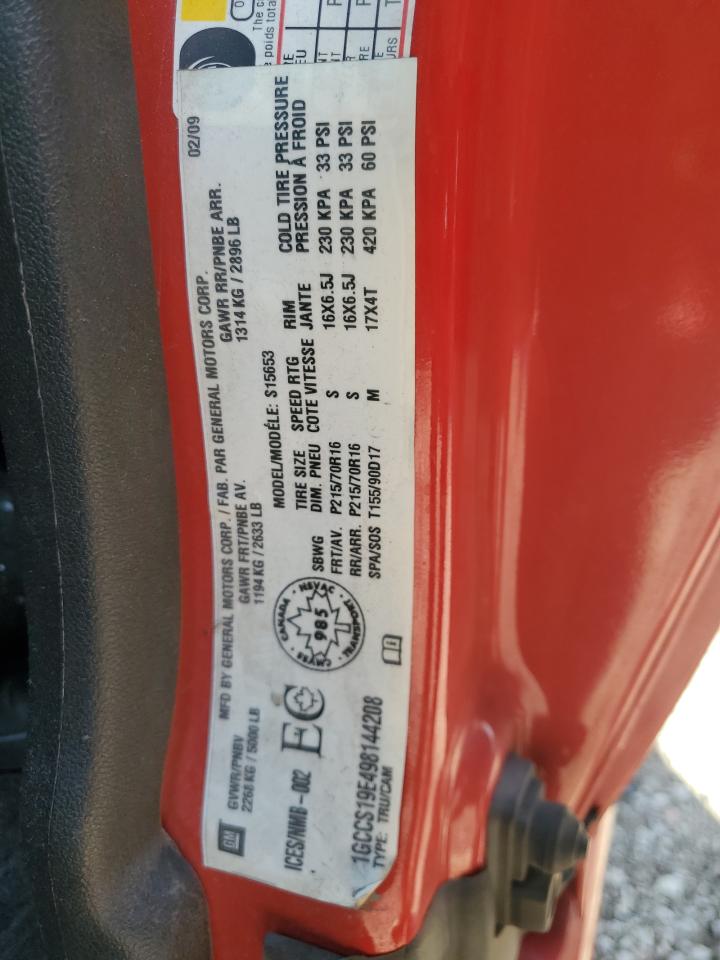 2009 Chevrolet Colorado VIN: 1GCCS19E498144208 Lot: 84434095