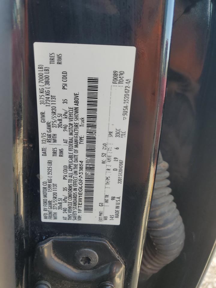 2016 Ford F150 Supercrew VIN: 1FTEW1EG0GFA53854 Lot: 82657605