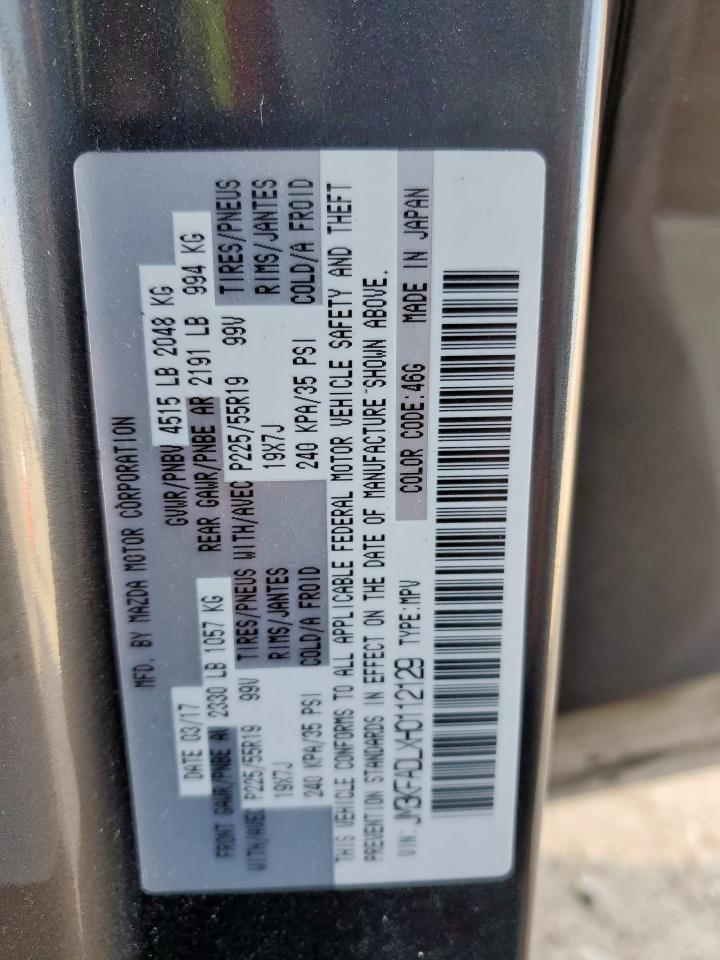 2017 Mazda Cx-5 Grand Touring VIN: JM3KFADLXH0112129 Lot: 85726925