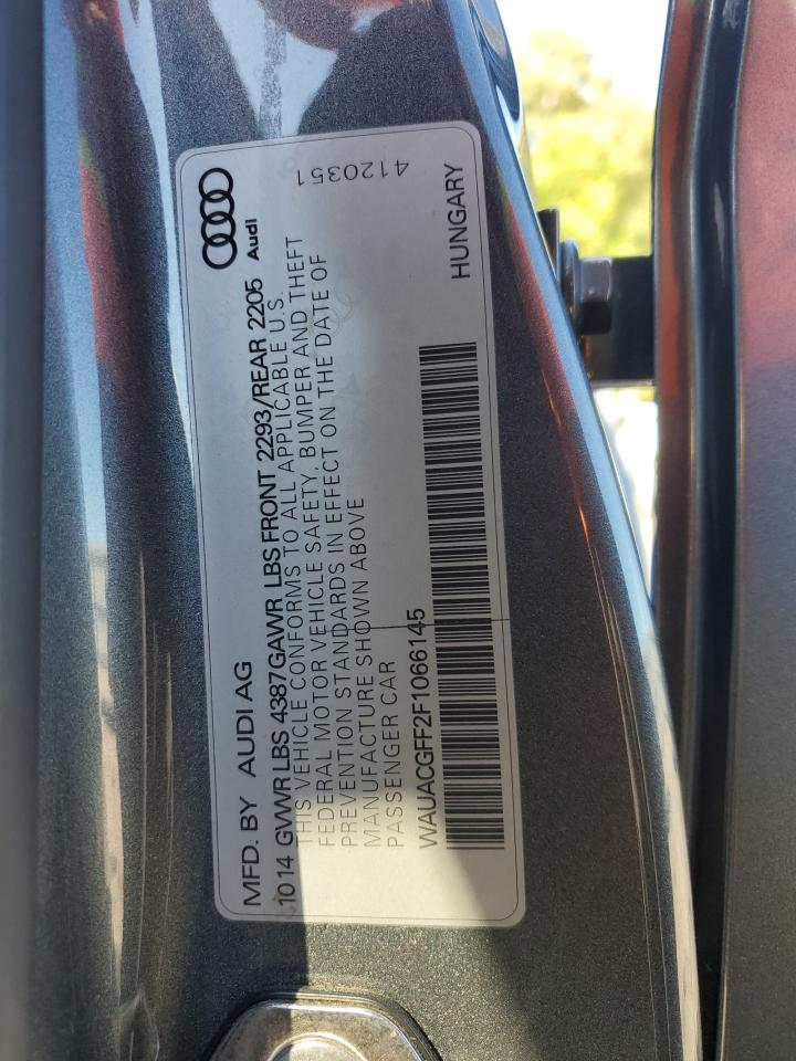 2015 Audi A3 Premium VIN: WAUACGFF2F1066145 Lot: 82555045