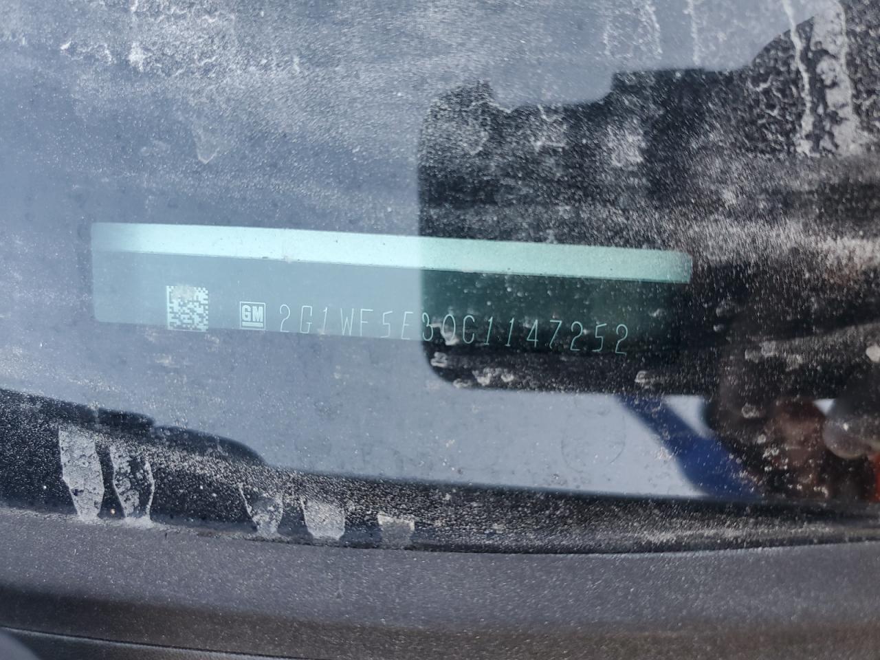 2012 Chevrolet Impala Ls VIN: 2G1WF5E30C1147252 Lot: 87195285