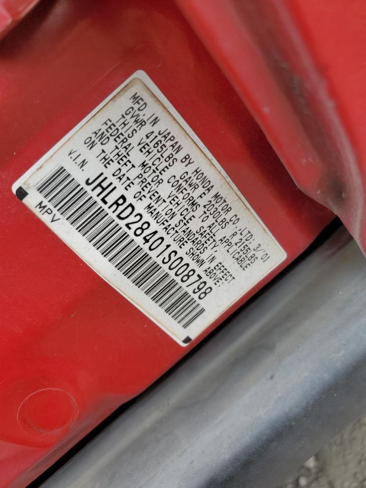 2001 Honda Cr-V Lx VIN: JHLRD28401S008798 Lot: 82415775