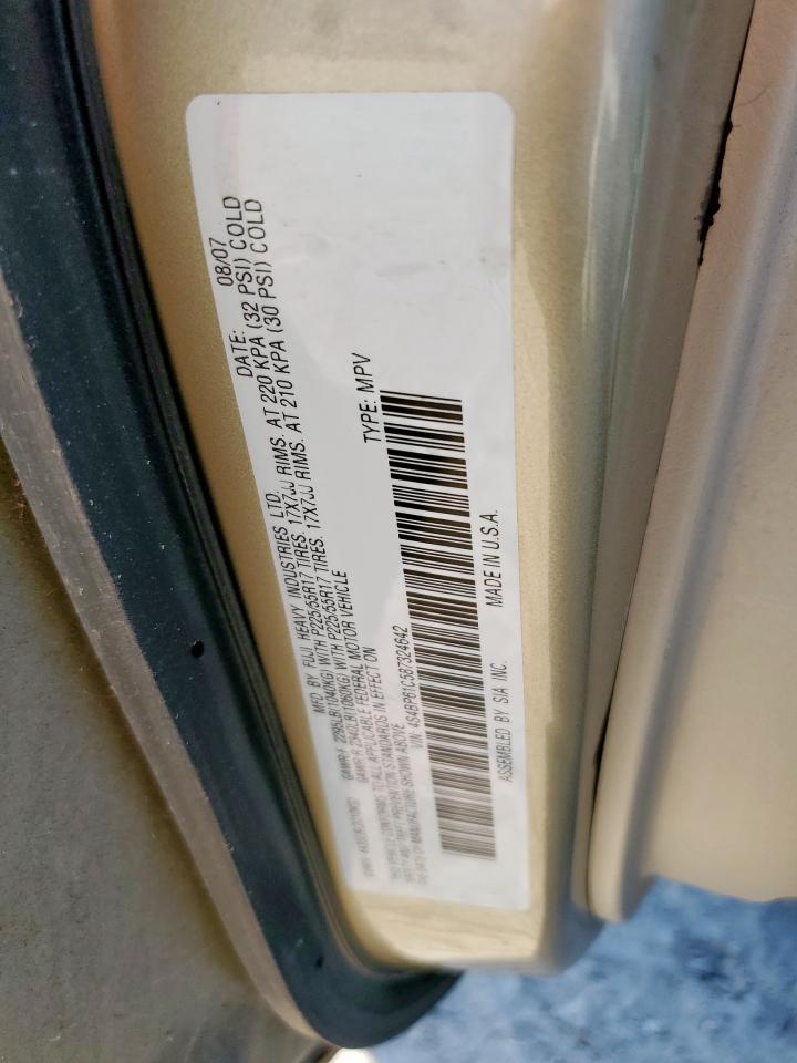 2008 Subaru Outback 2.5I VIN: 4S4BP61C587324642 Lot: 85352165