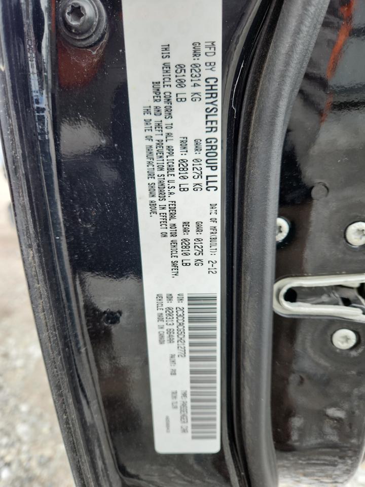 2012 Chrysler 300 Limited VIN: 2C3CCACG5CH212772 Lot: 90327875