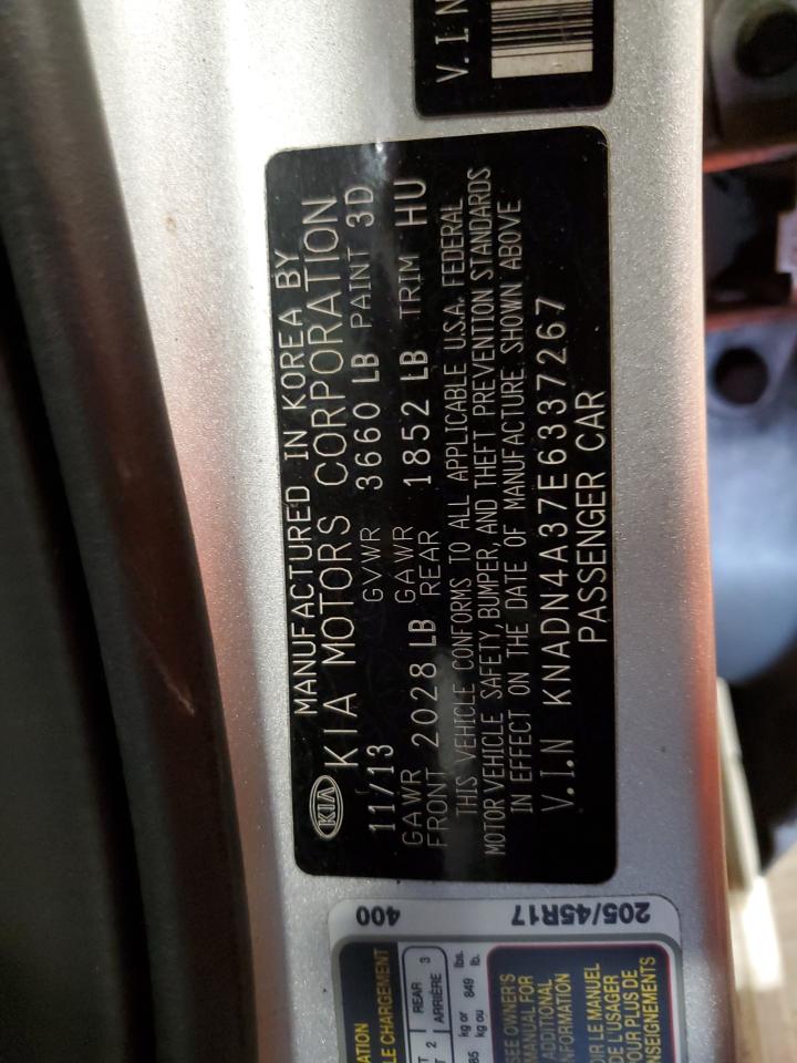 2014 Kia Rio Ex VIN: KNADN4A37E6337267 Lot: 86778115