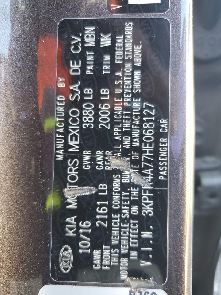 2017 Kia Forte Lx VIN: 3KPFK4A77HE068127 Lot: 90830825