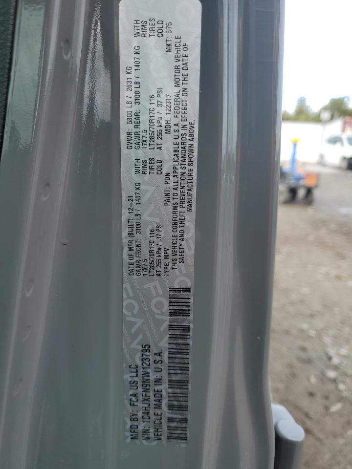 2022 Jeep Wrangler Unlimited Rubicon VIN: 1C4HJXFN9NW123795 Lot: 86272205