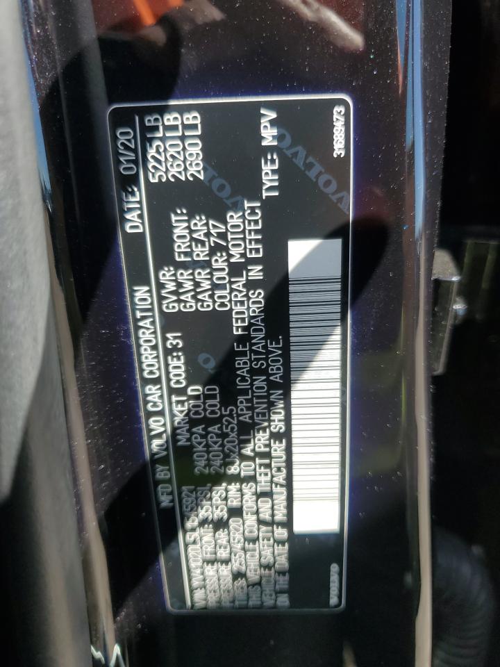 2020 Volvo Xc60 T5 Inscription VIN: YV4102DL5L1545921 Lot: 84964335