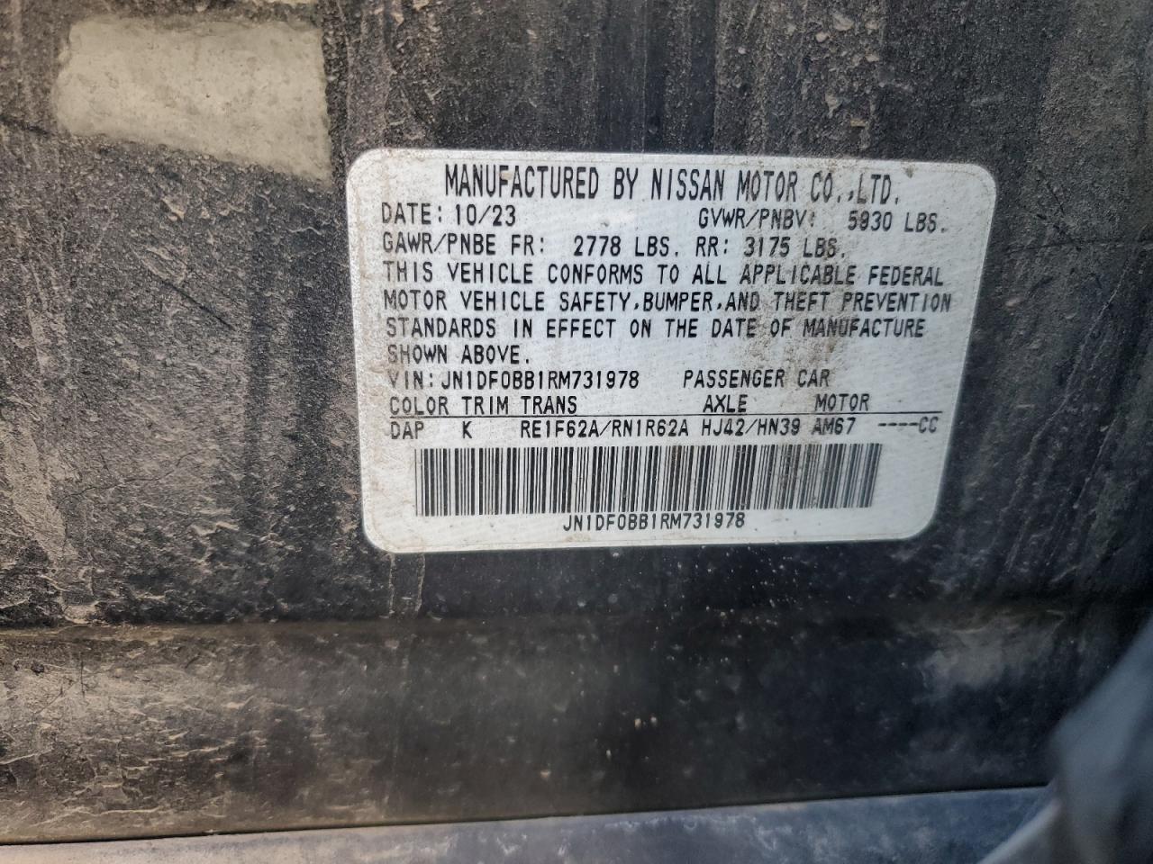 2024 Nissan Ariya Evolve+ VIN: JN1DF0BB1RM731978 Lot: 84651625