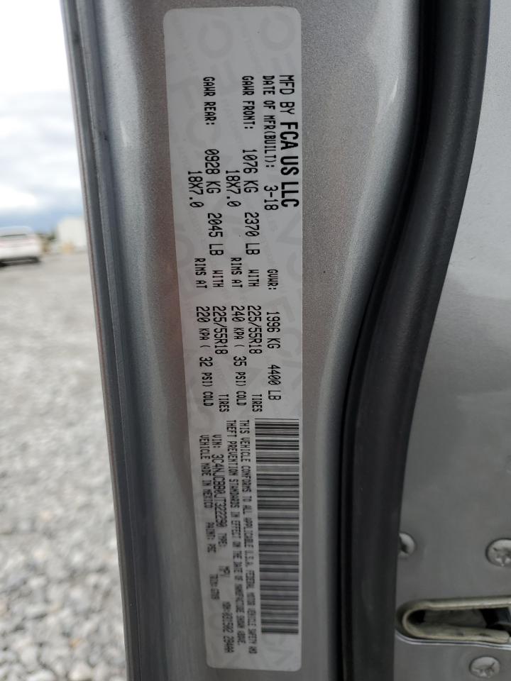 2018 Jeep Compass Latitude VIN: 3C4NJCBB0JT322290 Lot: 90287485