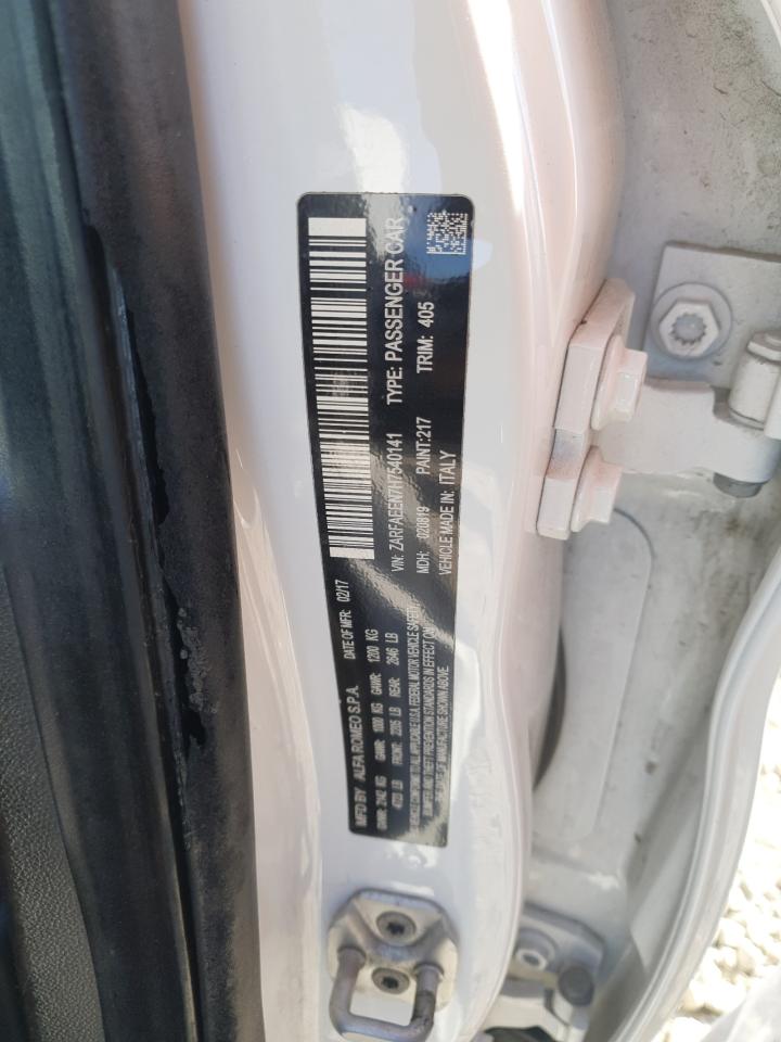 2017 Alfa Romeo Giulia Ti Q4 VIN: ZARFAEEN7H7540141 Lot: 90920145