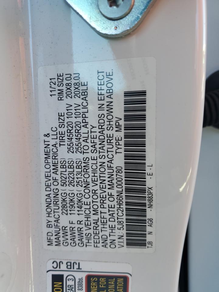 2022 Acura Rdx A-Spec VIN: 5J8TC2H66NL000780 Lot: 84477885