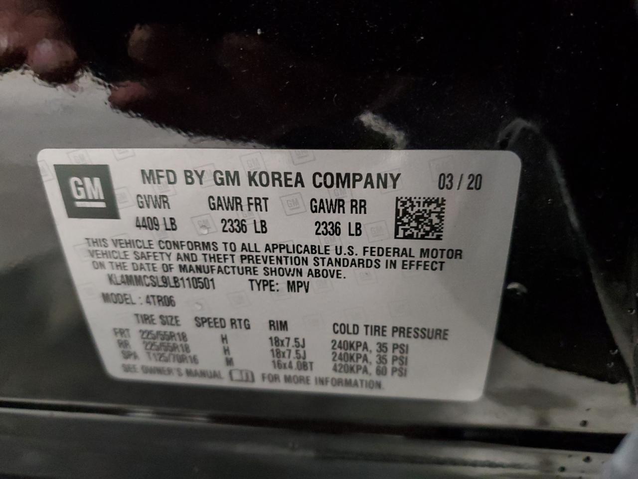 2020 Buick Encore Gx Preferred VIN: KL4MMCSL9LB110501 Lot: 85591375