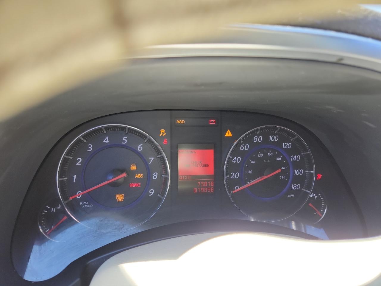 2011 Infiniti Fx35 VIN: JN8AS1MW7BM733066 Lot: 90048655