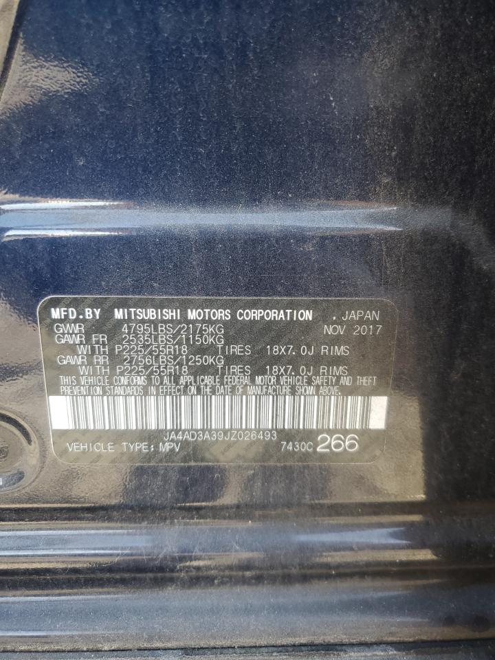 2018 Mitsubishi Outlander Se VIN: JA4AD3A39JZ026493 Lot: 86246105