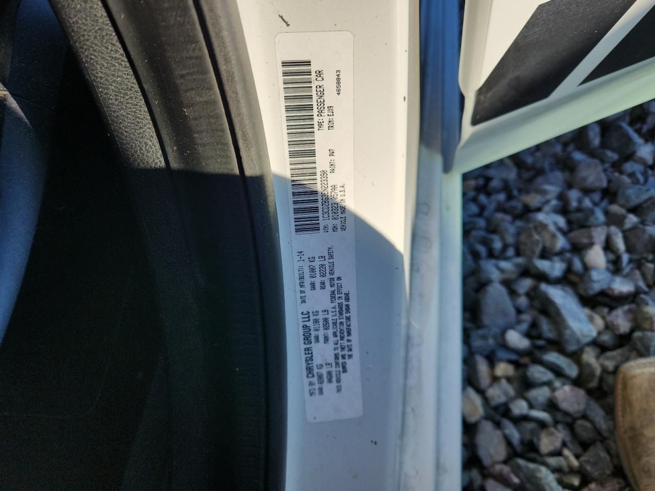 2014 Dodge Avenger R/T VIN: 1C3CDZBG3EN223390 Lot: 86057385