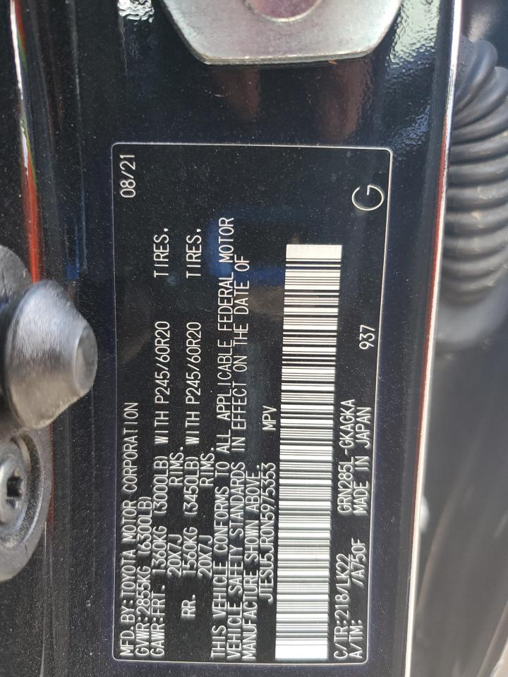 2022 Toyota 4Runner Sr5 Premium VIN: JTESU5JR0N5975353 Lot: 84807955