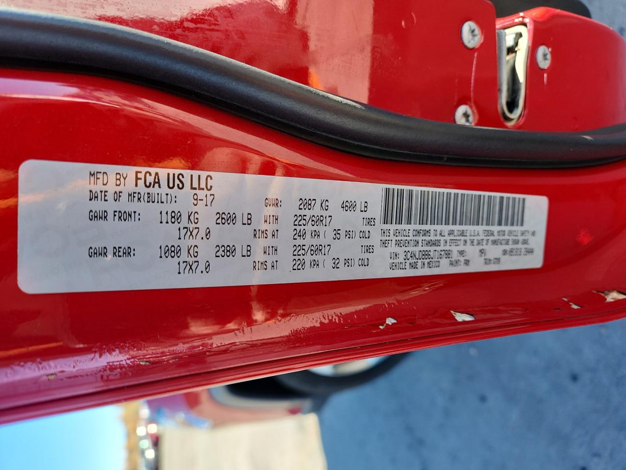 2018 Jeep Compass Latitude VIN: 3C4NJDBB6JT167881 Lot: 89934745