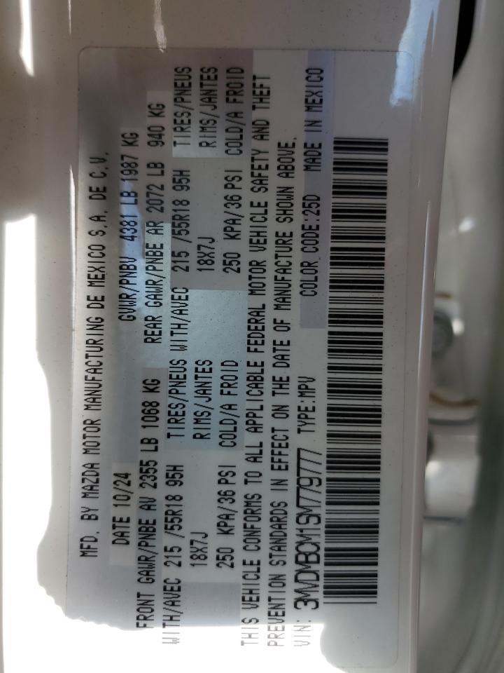 2025 Mazda Cx-30 Preferred VIN: 3MVDMBCM1SM779777 Lot: 89673065