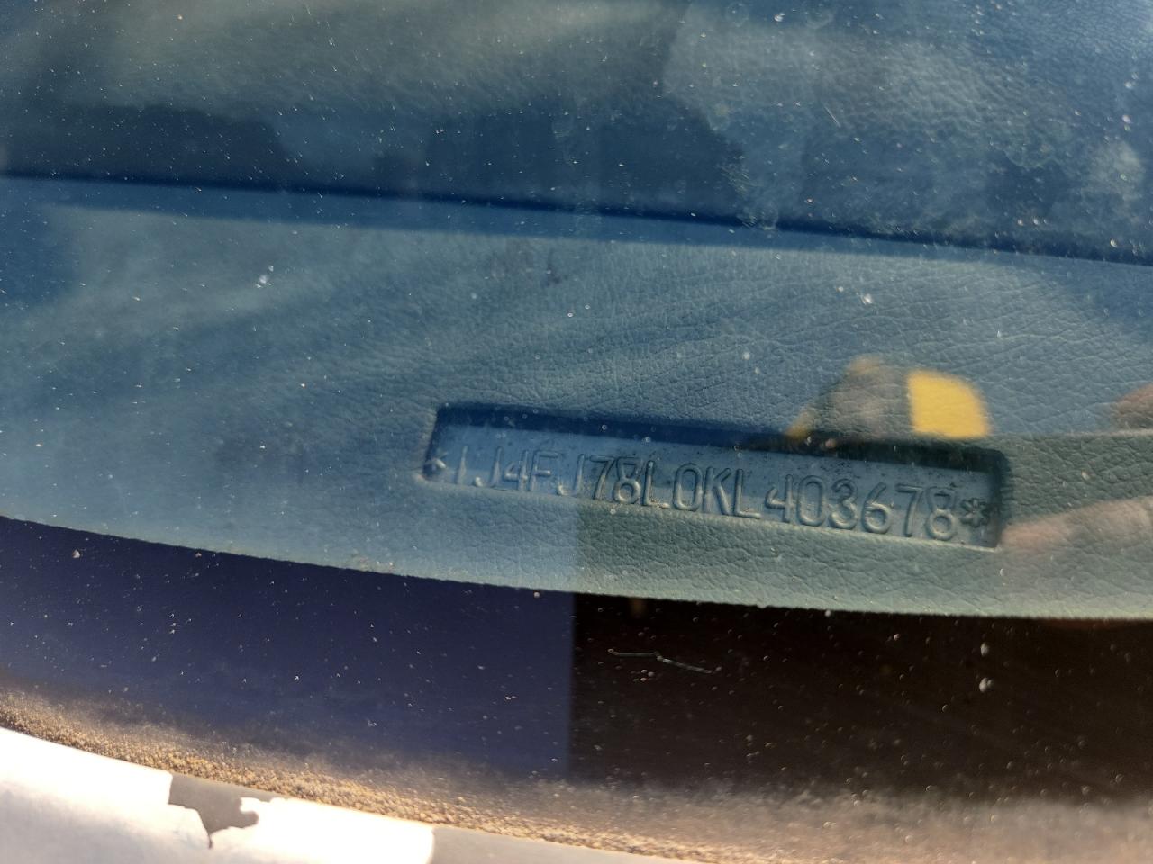 1989 Jeep Cherokee Limited VIN: 1J4FJ78L0KL403678 Lot: 86435015