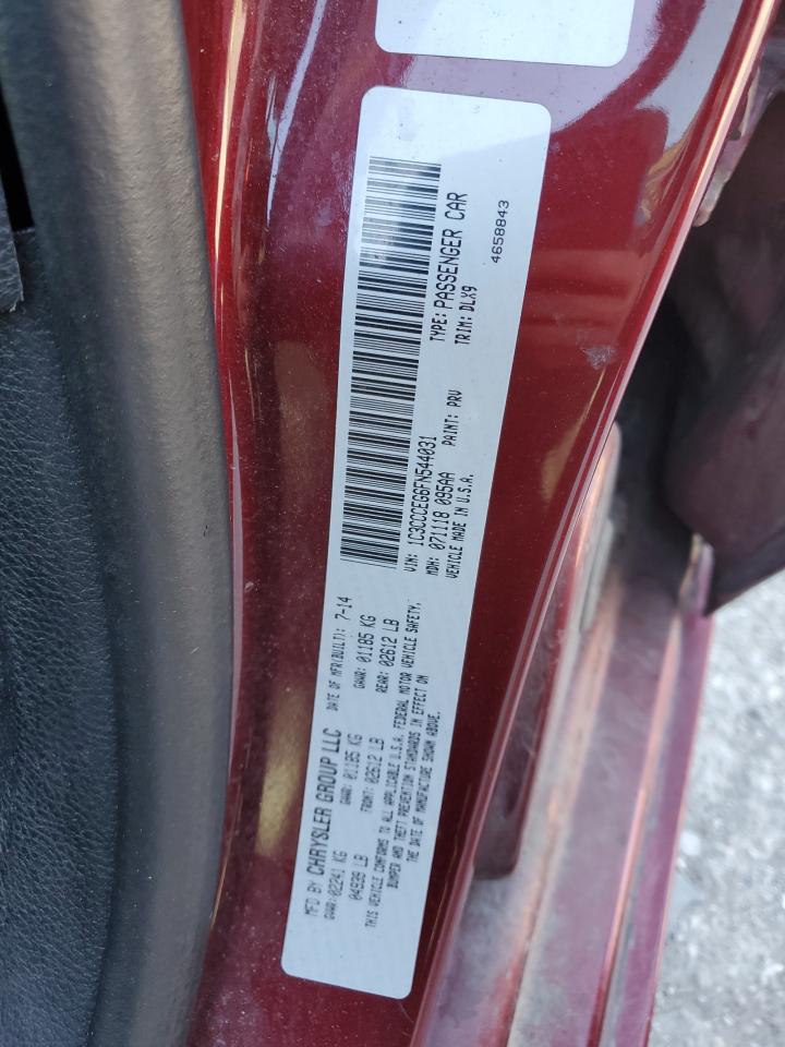 2015 Chrysler 200 C VIN: 1C3CCCEG6FN544031 Lot: 81267215