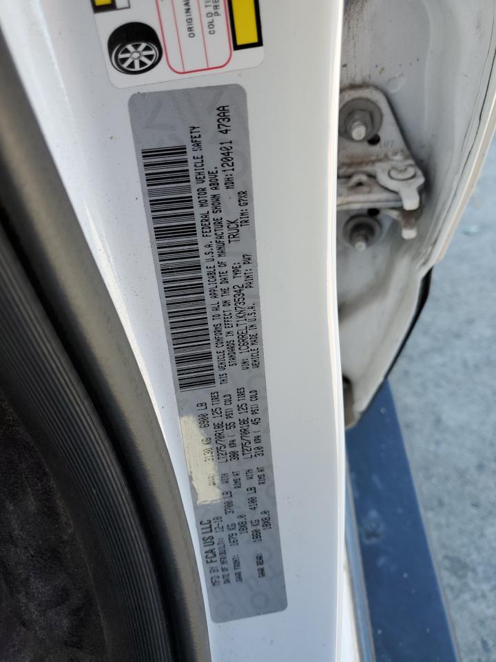 2019 Ram 1500 Rebel VIN: 1C6RRELT1KN735342 Lot: 87482965