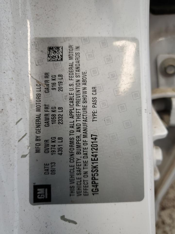 2014 Buick Verano VIN: 1G4PP5SK1E4120147 Lot: 90847975