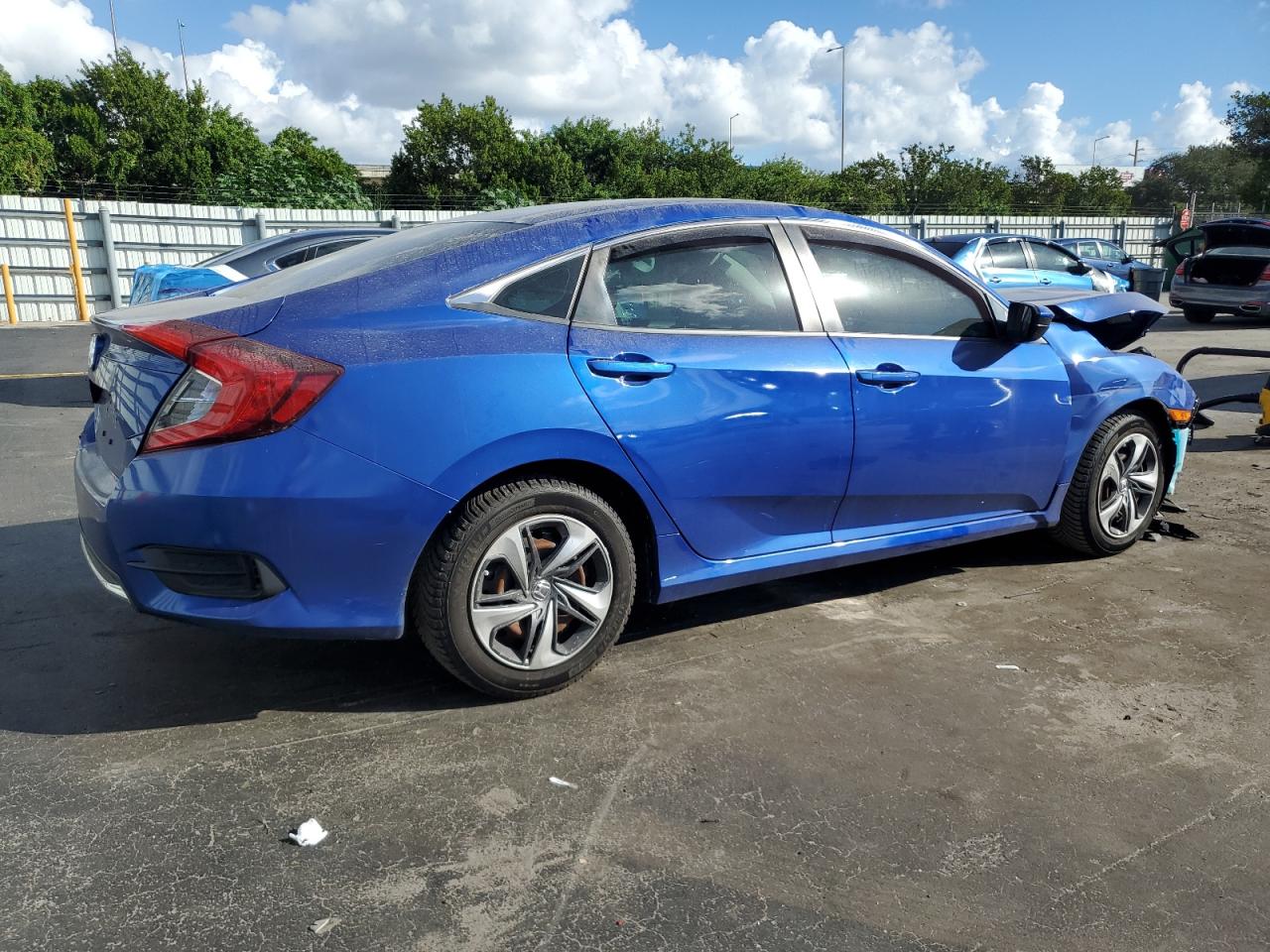 2020 Honda Civic Lx blue null gas 2HGFC2F65LH556279 photo #4