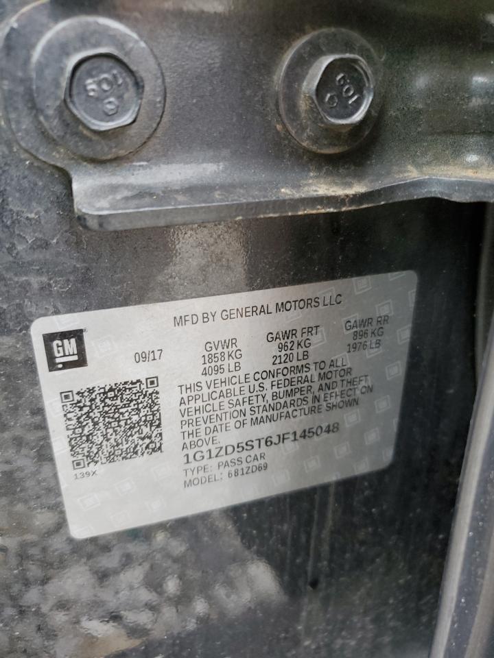 2018 Chevrolet Malibu Lt VIN: 1G1ZD5ST6JF145048 Lot: 85688025