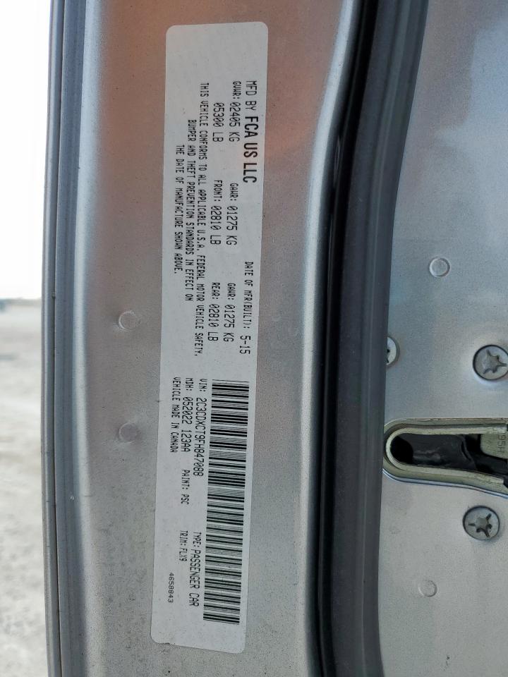 2015 Dodge Charger R/T VIN: 2C3CDXCT9FH847088 Lot: 85282955