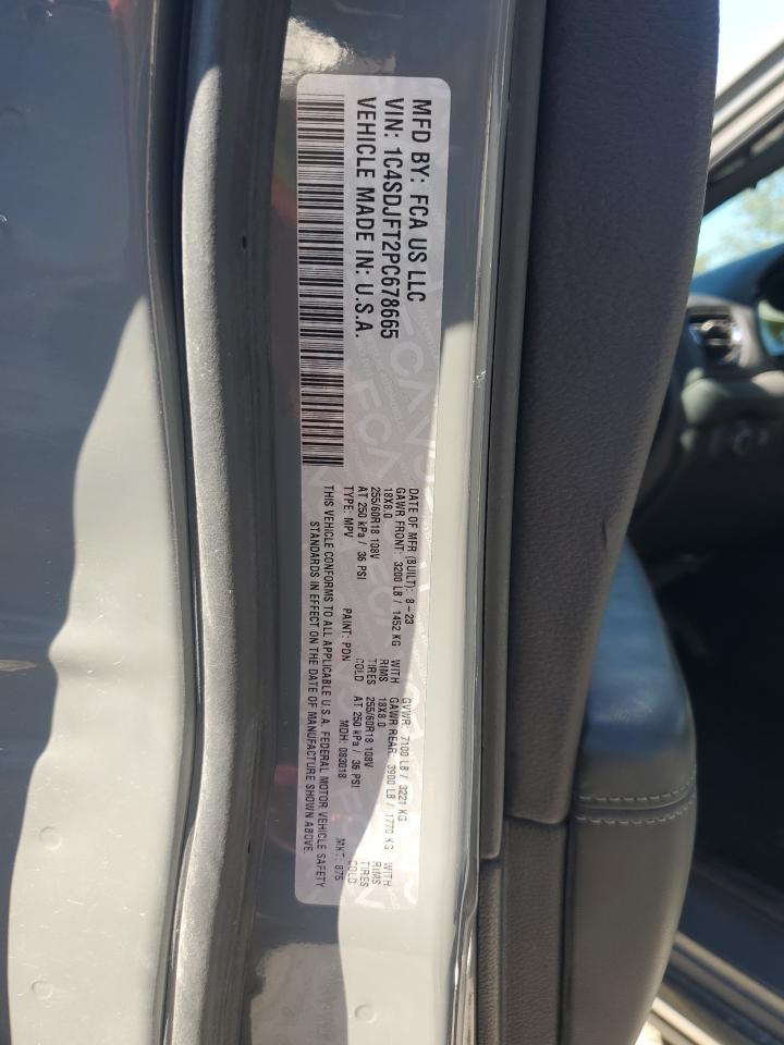 2023 Dodge Durango Pursuit VIN: 1C4SDJFT2PC678665 Lot: 87099835