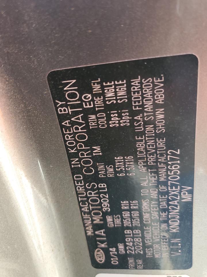 2014 Kia Soul VIN: KNDJN2A2XE7056172 Lot: 84603855