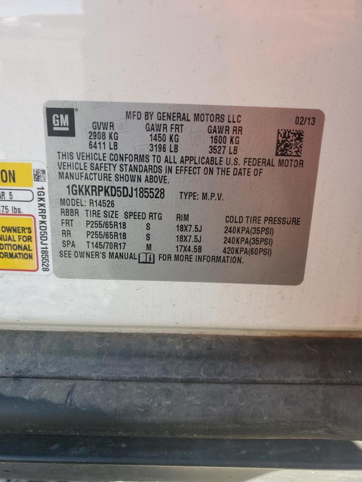 2013 GMC Acadia Sle VIN: 1GKKRPKD5DJ185528 Lot: 90845845