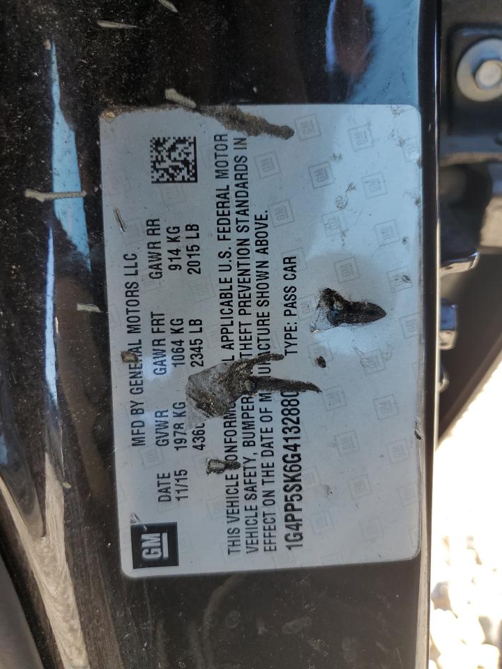 2016 Buick Verano VIN: 1G4PP5SK6G4132880 Lot: 82484155