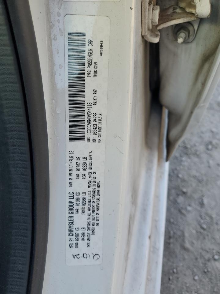 2013 Dodge Avenger Se VIN: 1C3CDZAB4DN544116 Lot: 82178905