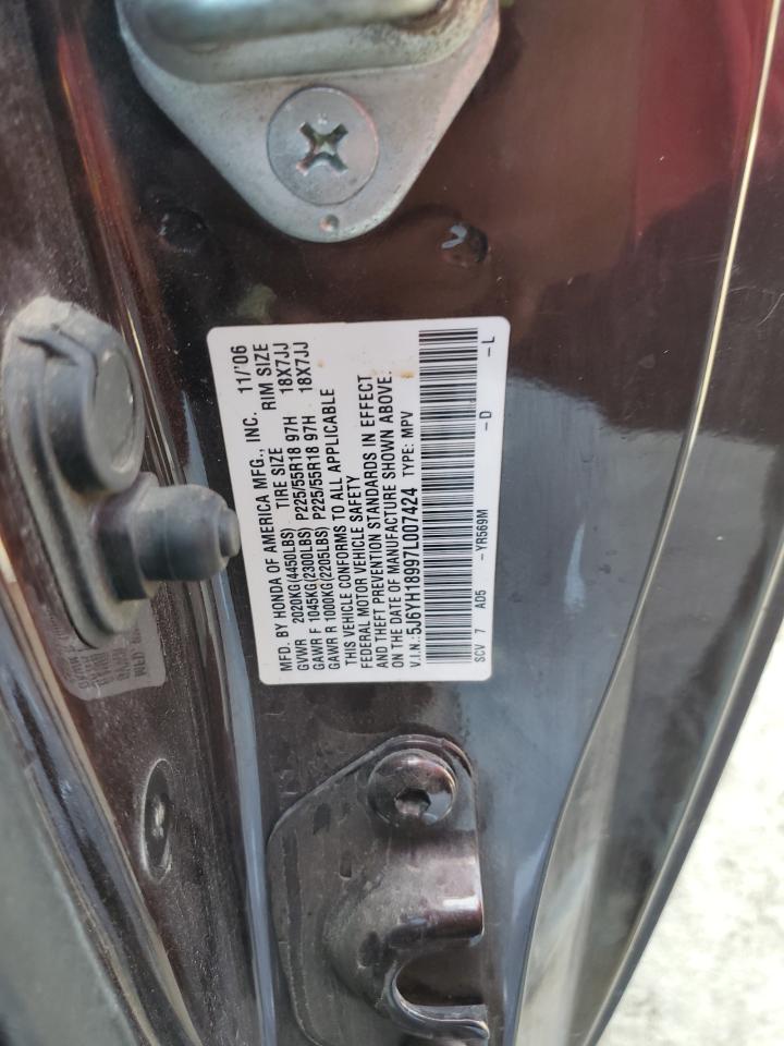 2007 Honda Element Sc VIN: 5J6YH18997L007424 Lot: 82555225