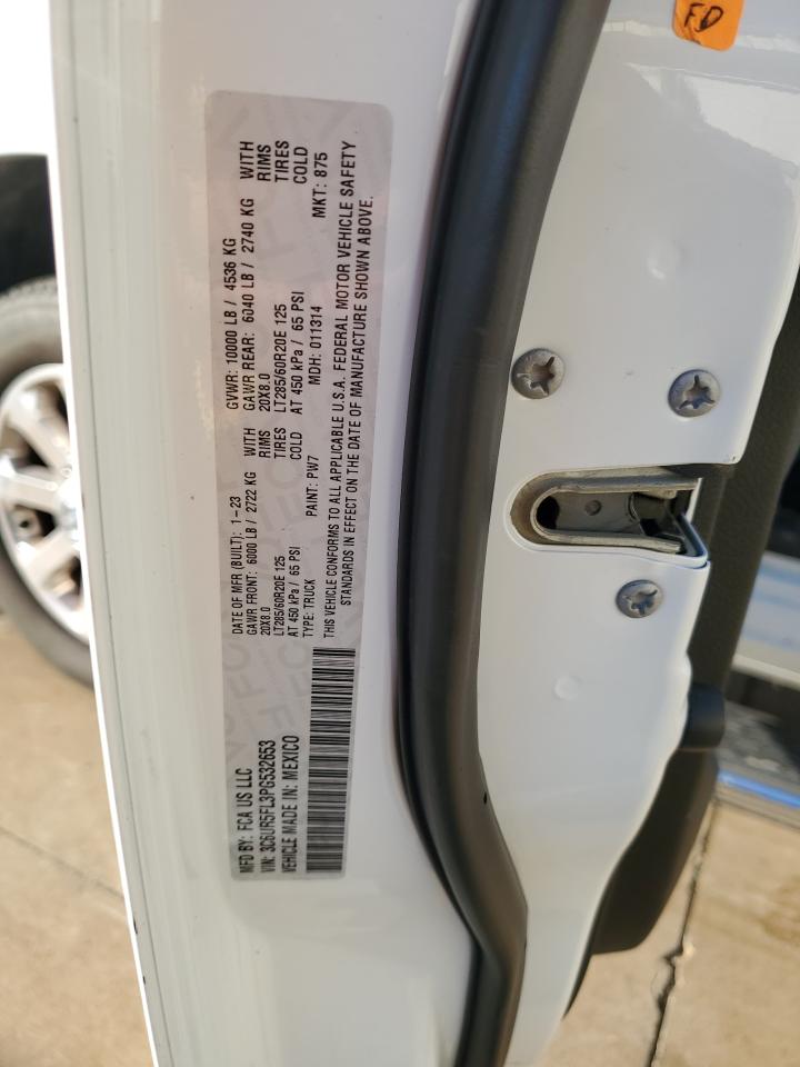 2023 Ram 2500 Laramie VIN: 3C6UR5FL3PG532653 Lot: 85540655