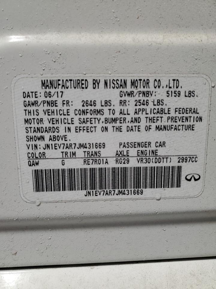 2018 Infiniti Q50 Luxe VIN: JN1EV7AR7JM431669 Lot: 90346785